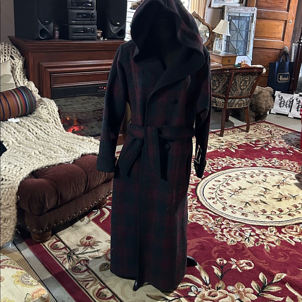 Amazing Woolrich plaid coat